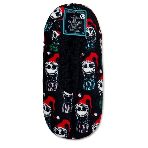 Disney Nightmare Before Christmas, Holiday Women's Slipper Socks, One Size - Picture 2 of 4